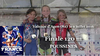 Jeanne Frugier Championne de France Poussine en Roller Piste 2016 au 120m  @FFRollerSports #TvLocale_fr #TarnEtGaronne @Occitanie