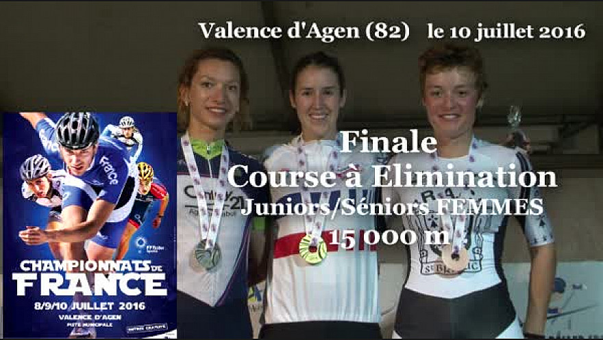 Juliette POUYDEBAT Championne de France RollerPiste 2016 au  15000m élimination JF/SF  @FFRollerSports #TvLocale_fr #TarnEtGaronne @Occitanie