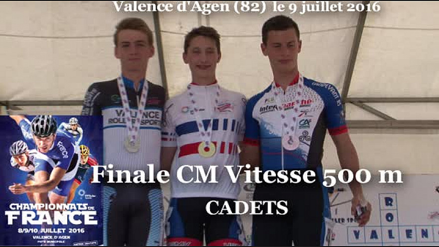 Damien NOURY Champion de France Roller Piste 2016 au CH 500m Vitesse @FFRollerSports #TvLocale_fr #TarnEtGaronne @Occitanie